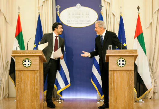 Συνάντηση ΥΠΕΞ Δ. Αβραμόπουλου με ΥΠΕΞ Ηνωμένων Αραβικών Εμιράτων Σεΐχη Abdullah bin Zayed Al Nahyan (11.06.2013)