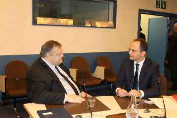 Takim Venizelos - Bushati në Bruksel