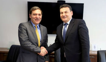 Αmbasadori i greqisë në Τiranë, Leonidas Rokanas takon drejtorin e poliscisë së shtetit, Haki Çako