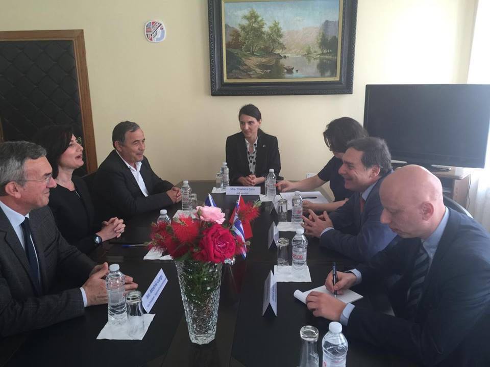 Ambasadori i Greqisë në Tiranë në një vizitë pune në Shkodër