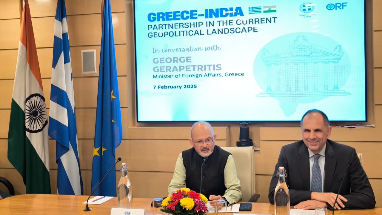 Minister of Foreign Affairs George Gerapetritis’ speech at the event “Greece-India Partnership in the current geopolitical landscape”, organised by the Indian think tank “Observer Research Foundation” (New Delhi, 07.02.2025)