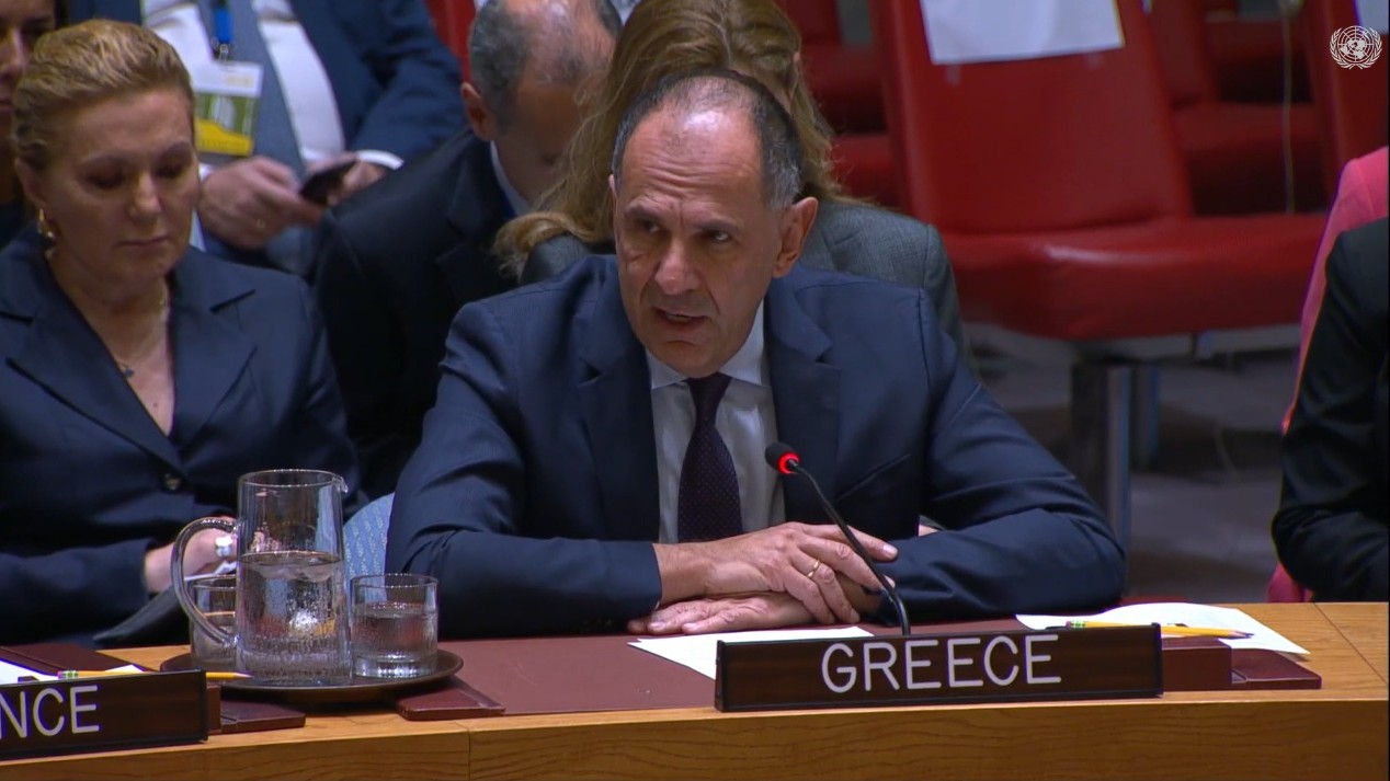 Minister of Foreign Affairs George Gerapetritis’ intervention at the UN Security Council meeting on the Middle East, including the Palestinian question (New York, 23.09.2025)