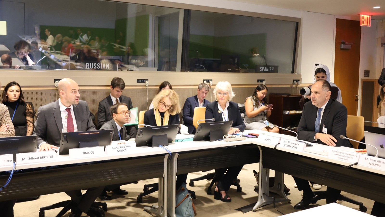 Παρέμβαση Υπουργού Εξωτερικών, Γιώργου Γεραπετρίτη, σε εκδήλωση σχετικά με την προστασία των δημοσιογράφων στη Γάζα, στο πλαίσιο της 80ής Συνόδου της Γενικής Συνέλευσης του ΟΗΕ (Νέα Υόρκη, 24.09.2025)