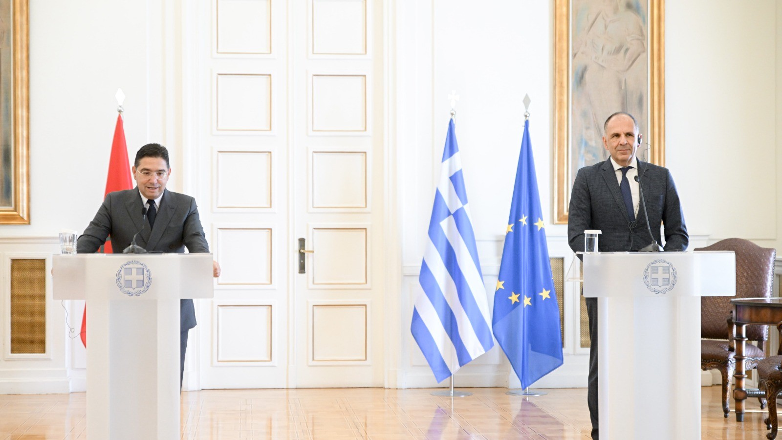 Déclarations du ministre des Affaires étrangères, Giorgos Gerapetritis, à l'issue de sa rencontre avec le ministre des Affaires étrangères, de la Coopération africaine et des Marocains résidant à l'étranger, Nasser Bourita (Athènes, 07.09.2026)