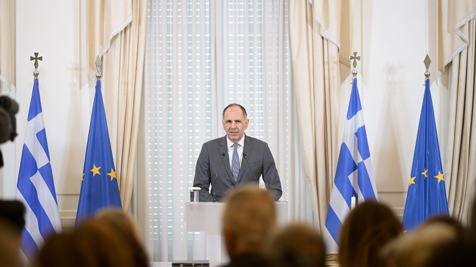 Minister of Foreign Affairs George Gerapetritis’ remarks at the swearing-in ceremony of the 30th Class of Candidate Embassy Attachés (Athens, 19.10.2026)