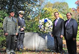 Ambassador Panagopoulos addresses the “OXI DAY Greatest Generation Awards” at the National World War II Memorial (Washington DC, 10/24/2012)