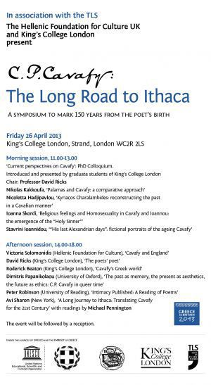 C.P. Cavafy: The Long Road to Ithaca