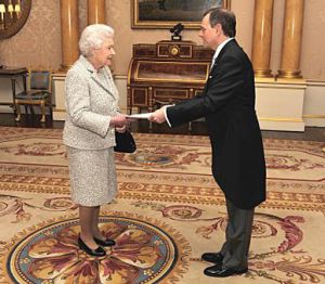 HE Ambassador of Greece presented his letter of credence to HM Queen Elizabeth II