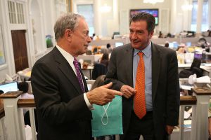 MEETING BETWEEN ATHENS MAYOR AND NEW YORK'S MICHAEL BLOOMBERG