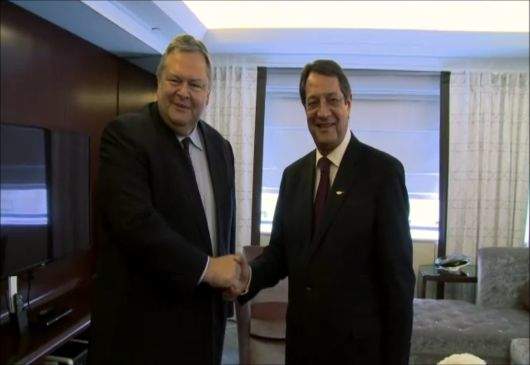 Δηλώσεις Αντιπροέδρου της Κυβέρνησης και ΥΠΕΞ Ευ. Βενιζέλου και Αρχιεπισκόπου Αμερικής κ. Δημητρίου μετά τη συνάντησή τους (Νέα Υόρκη, 22.09.2014)