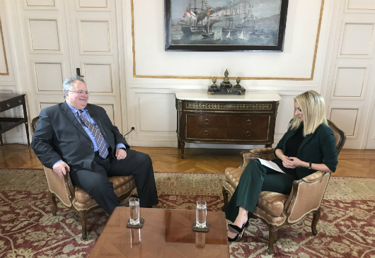 Interview of the Minister of Foreign Affairs, Nikos Kotzias, to Euronews with journalist Nikoletta Kritikou (5 February 2018)