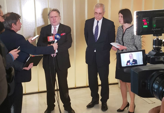  Statement by Alternate Minister of Foreign Affairs Giorgos Katrougalos at the conclusion of his meeting with the Deputy Minister of Foreign and European Affairs of the Russian Federation, Alexander Grushko (Athens, 18 January 2019)