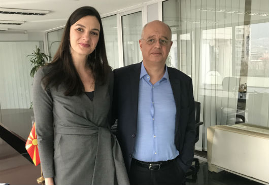 The Secretary General for European Affairs, P. Pavlopoulos, meets with his North Macedonian counterpart, K. Gaber