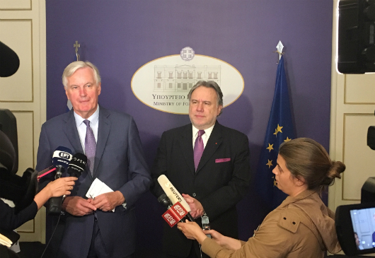 Statements by Minister of Foreign Affairs Giorgos Katrougalos at the conclusion of his meeting with the European Chief Negotiator for the United Kingdom Exiting the European Union, Michel Barnier (Ministry of Foreign Affairs, 21 May 2019)