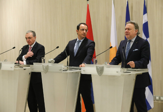 Statements by the Minister of Foreign Affairs, G. Katrougalos, following the proceedings of the 1st Trilateral Ministerial Meeting between Greece, Cyprus and Armenia (Nicosia, 04 June 2019)