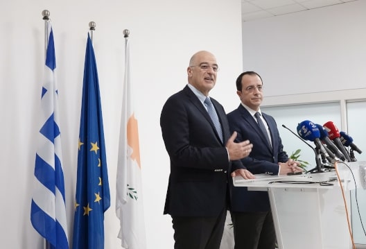 Déclaration du ministre des Affaires étrangères, N. Dendias à l’issue de sa rencontre avec le ministre des Affaires étrangères de la République de Chypre, N. Christodoulidis (Larnaka, 22.12.2019)