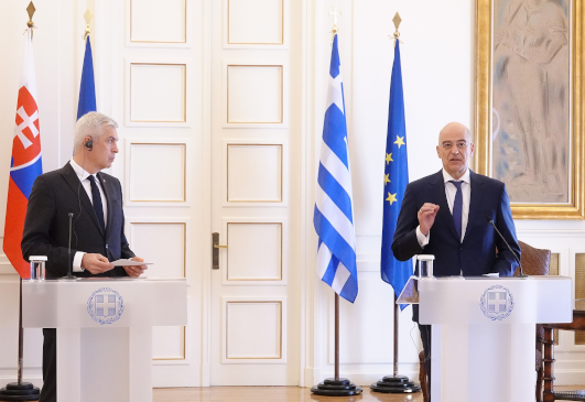 Minister of Foreign Affairs Nikos Dendias’ statements following his meeting with the Minister of Foreign Affairs of Slovakia, Ivan Korčok (Athens, 21 April 2021)