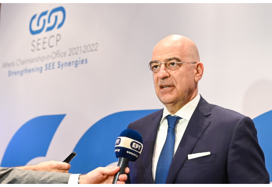 en/current-affairs/top-story/minister-of-foreign-affairs-nikos-dendias-statement-to-journalists-upon-arrival-at-the-south-east-european-cooperation-process-seecp-meeting-of-ministers-of-foreign-affairs-thessaloniki-10-06-2022.html