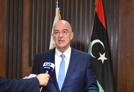 Minister of Foreign Affairs Nikos Dendias statement to journalists during his visit to Eastern Libya (Benghazi, 17.11.2022)