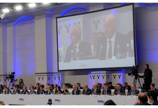 Παρέμβαση Υπουργού Εξωτερικών, Νίκου Δένδια, στην 29η Σύνοδο Υπουργών Εξωτερικών του ΟΑΣΕ (Łódź, 01.12.2022)