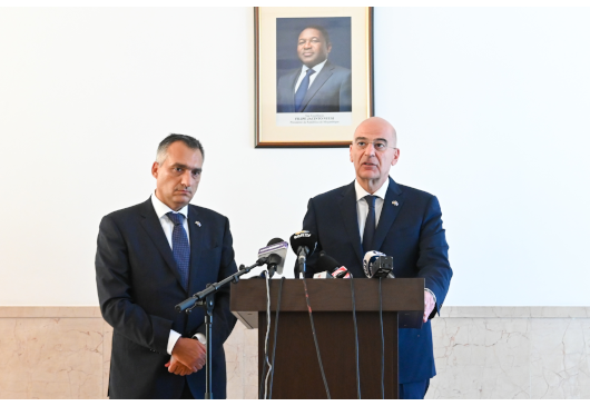Δηλώσεις Υπουργού Εξωτερικών Νίκου Δένδια μετά το πέρας της συνάντησής του με τον Πρωθυπουργό της Μοζαμβίκης, Adriano Afonso Maleiane (Μαπούτο, 25.01.2023)