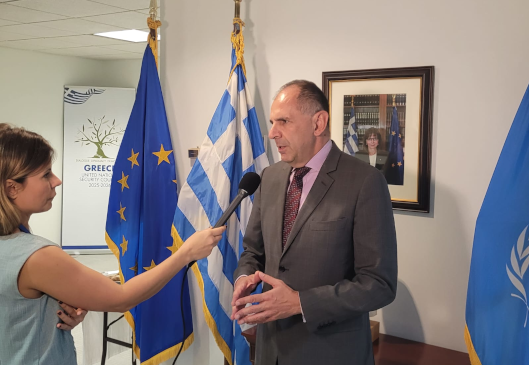 Minister of Foreign Affairs George Gerapetritis’ statement to ERT and journalist Lena Argiri (New York, 19.09.2023)