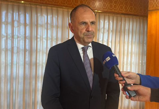 Déclaration du ministre des Αffaires étrangères Giorgos Gerapetritis à la chaîne ERT et à la journaliste Katerina Fryssa, à l’issue de sa visite en Arabie Saoudite (Riyad, 11.01.2024)  