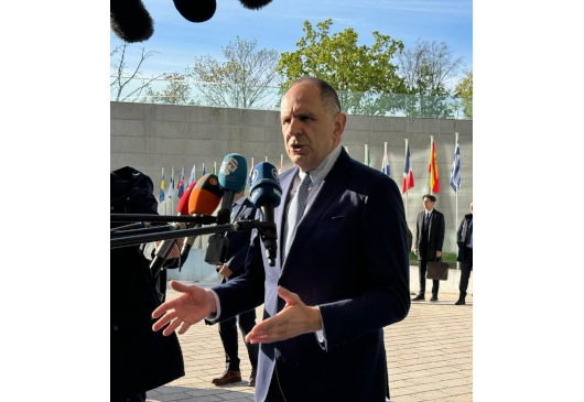 Déclaration du ministre des Affaires étrangères, Giorgos Gerapetritis, à son arrivée au Conseil « Affaires étrangères » de l'Union européenne (Luxembourg, 22.04.2024)