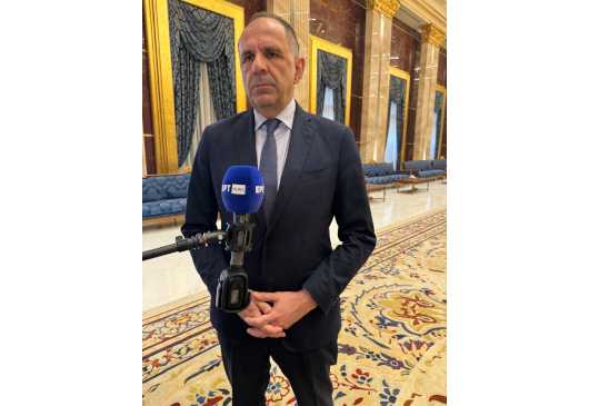 Déclaration du ministre des Affaires étrangères Giorgos Gerapetritis à la chaîne ERT et à la journaliste Katerina Fryssa, à l’issue de sa visite au Koweït (Kuwait City, 25.4.2024)