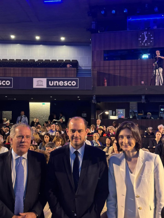 Deputy Minister of Foreign Affairs, Giorgos Kotsiras’ speech at an UNESCO event on "Olympism and the Olympic Truce"-highlights (Paris, 15.5.2024) Deputy Minister of Foreign Affairs, Giorgos Kotsiras’ speech at an UNESCO event on "Olympism and the Olympic Truce"-highlights (Paris, 15.5.2024)