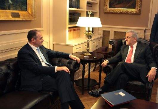 Συνάντηση ΥΠΕΞ Δ. Αβραμόπουλου με E. Hoxhaj, ΥΠΕΞ του Κοσόβου, το οποίο δεν έχει αναγνωριστεί από τη χώρα μας