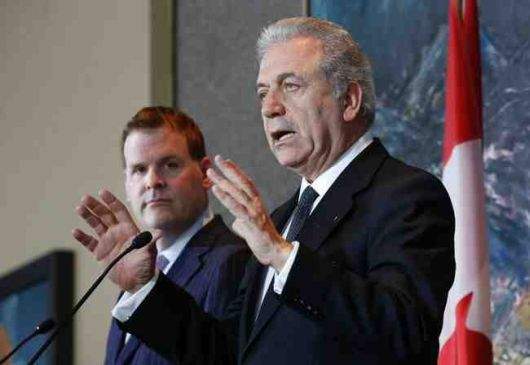 Σημεία δηλώσεων ΥΠΕΞ Δ. Αβραμόπουλου και J. Baird μετά τη συνάντησή τους στην Οττάβα