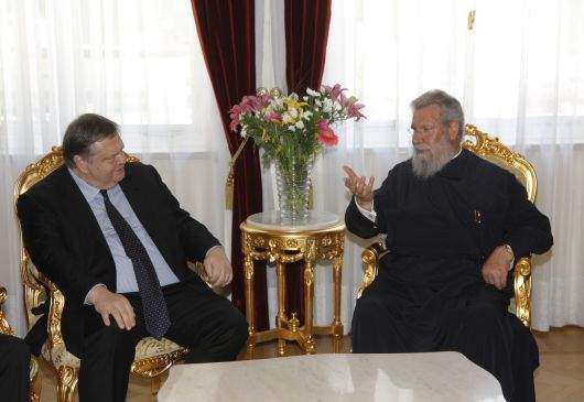 Statements of Deputy Prime Minister and Foreign Minister Venizelos and H. B. Archbishop of Cyprus Chrysostomos II following their meeting