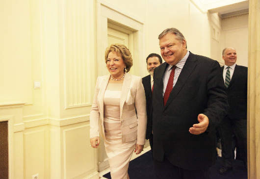 Statements during the meeting between Deputy Prime Minister and Foreign Minister Venizelos and the Chairwoman of the Federation Council of Russia, V. Matvienko