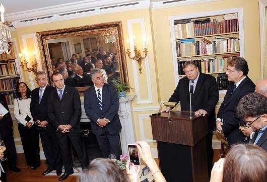 Χαιρετισμός Αντιπροέδρου της Κυβέρνησης και ΥΠΕΞ Ευ. Βενιζέλου προς ομογενειακούς φορείς στο Γενικό Προξενείο της Ελλάδας στη Νέα Υόρκη (24.09.2013)