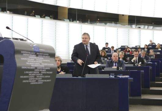 Παρέμβαση Αντιπροέδρου της Κυβέρνησης και ΥΠΕΞ Ευ. Βενιζέλου στην Ολομέλεια του Ευρωπαϊκού Κοινοβουλίου για το περιστατικό στο Φαρμακονήσι (Στρασβούργο, 5.2.2014)