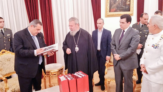 Ο Υπουργός Εξωτερικών της Ελλάδας κ. Ν. Κοτζιάς επισκεπτόμενος την Κυπριακή Δημοκρατία 26-28 Οκτωβρίου 2015.