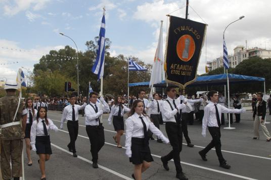 Δοξολογία στον Ι.Ν. Αγίου Ιωάννη και μαθητική παρέλαση στη Λευκωσία για την επέτειο της 28ης Οκτωβρίου 1940