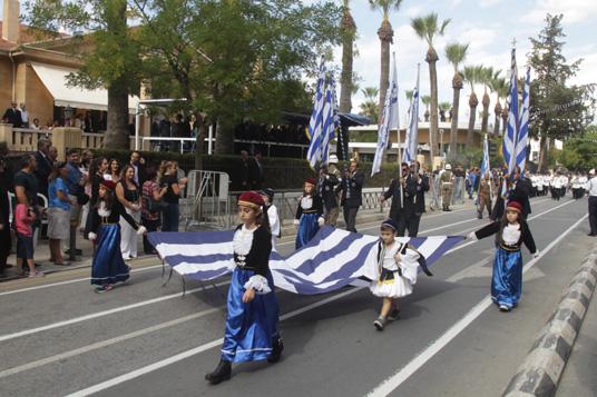 Δοξολογία στον Ι.Ν. Αγίου Ιωάννη και μαθητική παρέλαση στη Λευκωσία για την επέτειο της 28ης Οκτωβρίου 1940