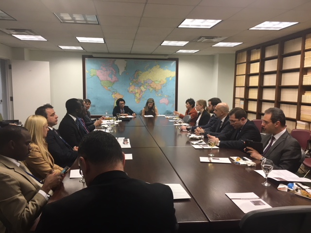 Francophonie Meeting at the Permanent Mission of Greece to the UN to introduce the candidate of Greece to the UN Human Rights Committee, Mrs Photini Pazartzis