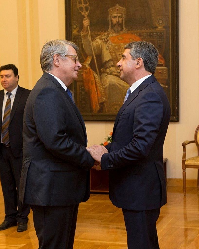 Връчване на акредитивните писма на новия посланик на Гърция в България, г-н Григориос Василонстандакис 