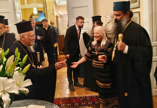 Η Πρέσβυς της Ελλάδος στη Βουλγαρία παρέθεσε επίσημο δείπνο προς τιμήν της Α.Θ.Π. του Οικουμενικού Πατριάρχου κ.κ. Βαρθολομαίου