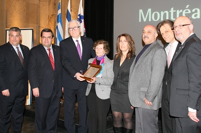 Commemoration of the International Holocaust Remembrance Day, Montreal, 27.1.2014: The State of Israel and Yad Vashem honour Angelo Chalikias as Righteous Among the Nations Commemoration of the International Holocaust Remembrance Day, Montreal, 27.1.2014: The State of Israel and Yad Vashem honour Angelo Chalikias as Righteous Among the Nations