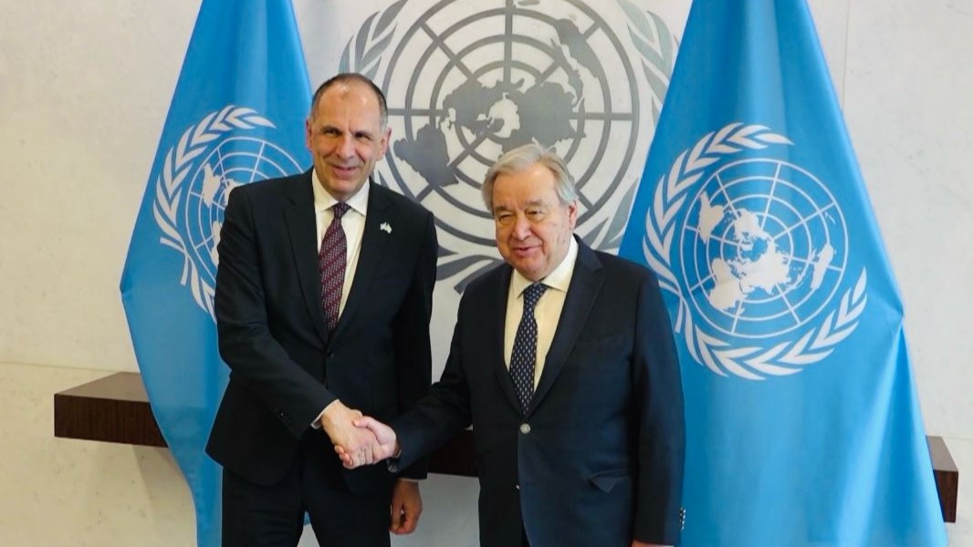 Δήλωση Υπουργού Εξωτερικών, Γιώργου Γεραπετρίτη, στην ΕΡΤ και τους Έλληνες ανταποκριτές μετά το πέρας της συνάντησής του με τον Γενικό Γραμματέα των Ηνωμένων Εθνών, Antonio Guterres (Νέα Υόρκη, 25.02.2025)