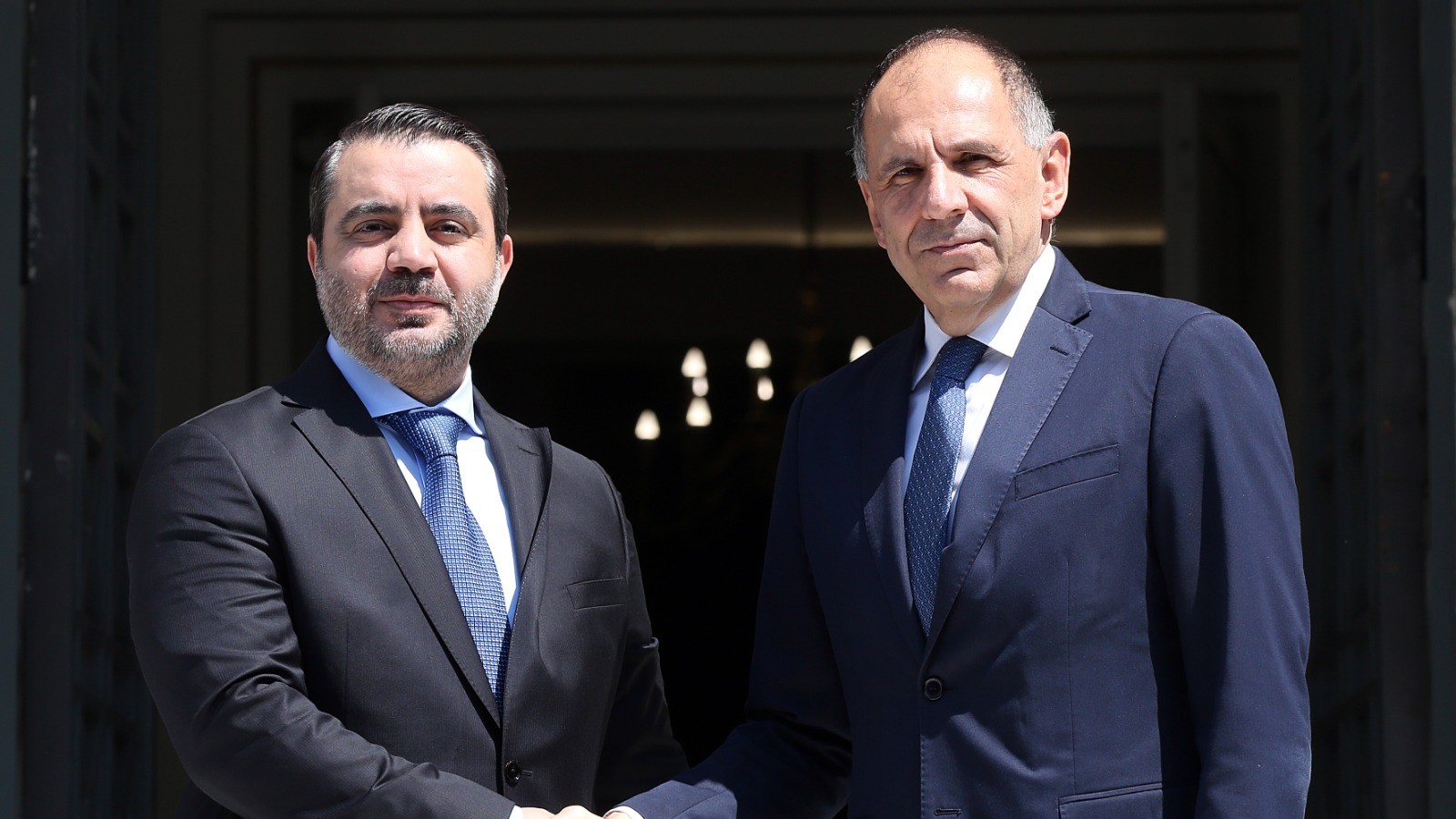 Συνάντηση Υπουργού Εξωτερικών, Γιώργου Γεραπετρίτη, με τον μεταβατικό Υπουργό Εξωτερικών και Αποδήμων της Αραβικής Δημοκρατίας της Συρίας, Asaad Al-Shaibani (Αθήνα, 20.08.2025)