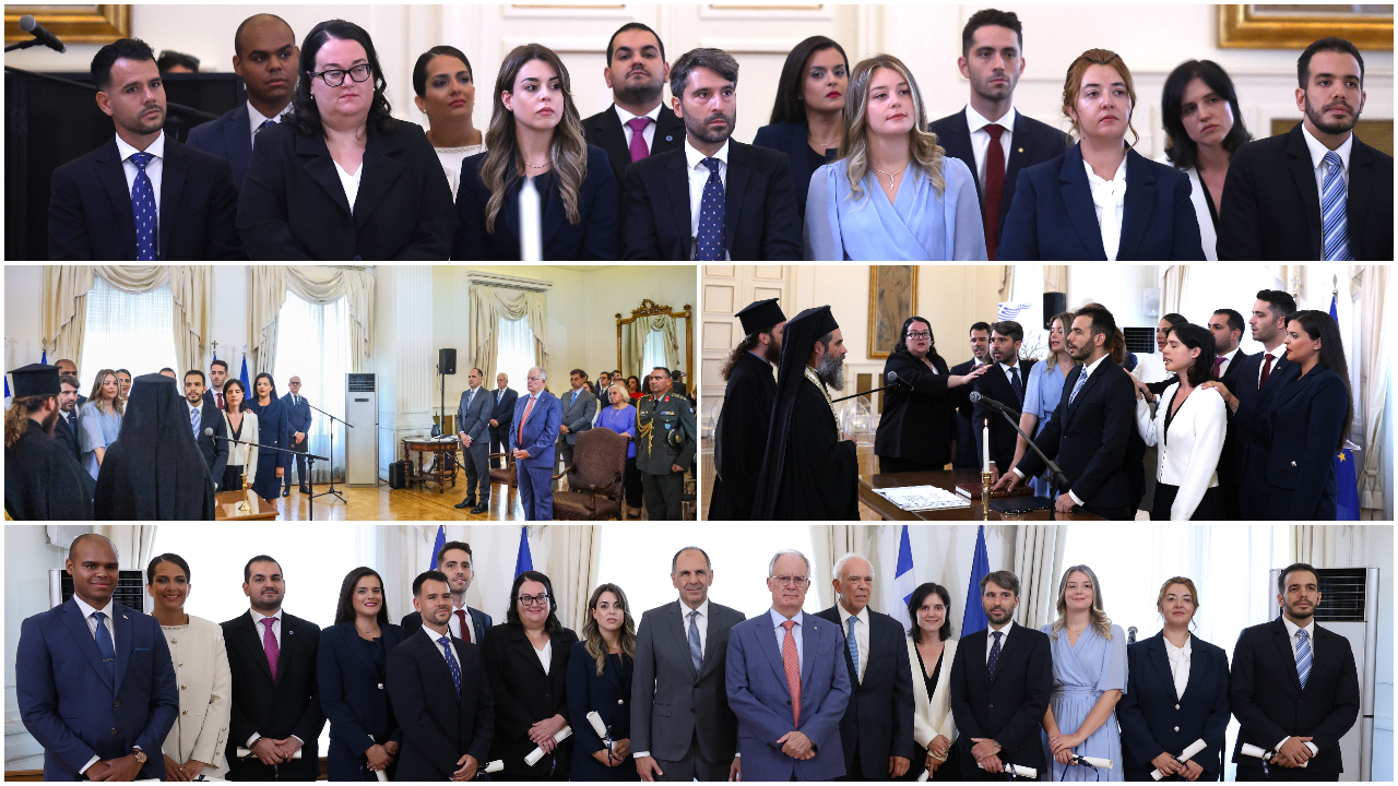 Τελετή Ορκωμοσίας της ΚΘ’ Εκπαιδευτικής Σειράς των Υποψήφιων Ακολούθων Πρεσβείας (26.08.2025)