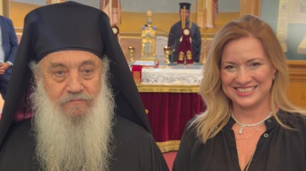 Η Γενική Γραμματέας Απόδημου Ελληνισμού και Δημόσιας Διπλωματίας, Μάιρα Μυρογιάννη, στην τελετή ενθρονίσεως του νέου Μητροπολίτου Αργυροκάστρου (20.09.2025)
