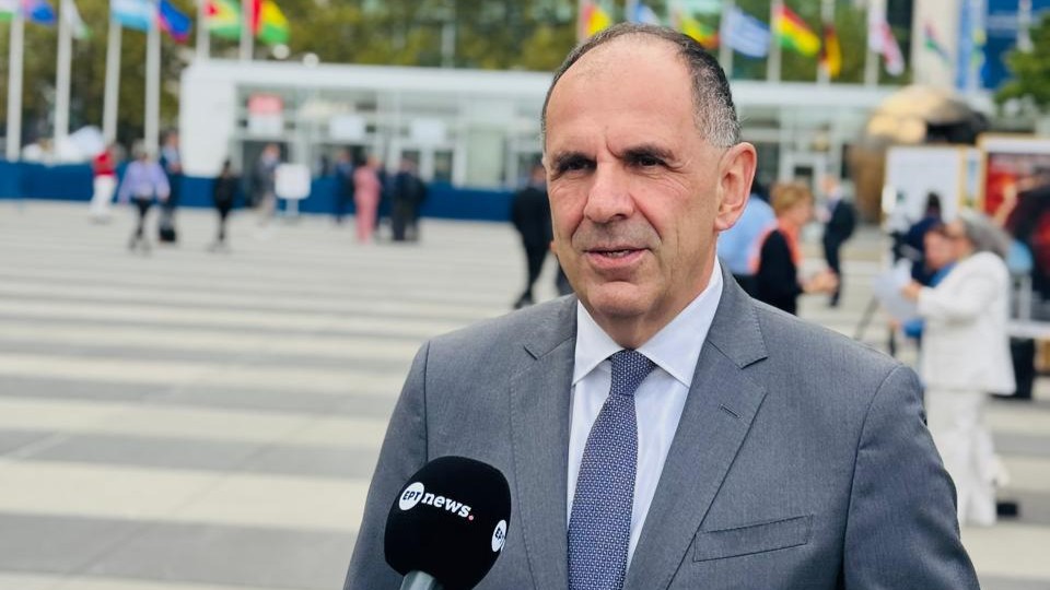 Δήλωση Υπουργού Εξωτερικών, Γιώργου Γεραπετρίτη, στην ΕΡΤ και τον δημοσιογράφο Νίκο Μελέτη, κατά την πρώτη ημέρα εργασιών της 80ής Συνόδου της Γενικής Συνέλευσης του ΟΗΕ (Νέα Υόρκη, 22.09.2025)
