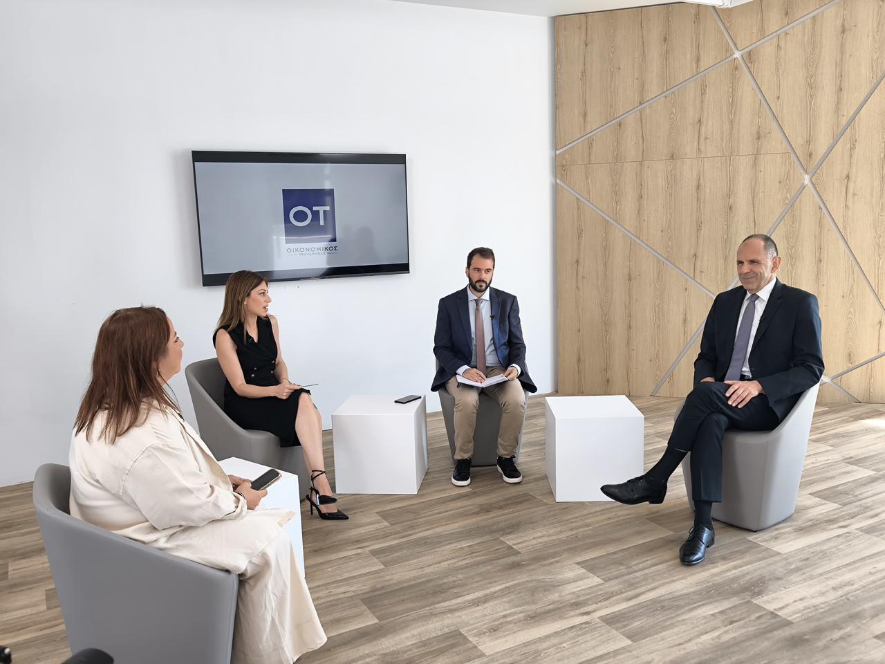 Συνέντευξη Υπουργού Εξωτερικών, Γιώργου Γεραπετρίτη, στους δημοσιογράφους Αλεξάνδρα Φωτάκη, Γιάννη Μπασκάκη και Ελένη Στεργίου, στο υβριδικό κανάλι του Οικονομικού Ταχυδρόμου (OT FORUM), στην 89η Διεθνή Έκθεση Θεσσαλονίκης (05.09.2025)