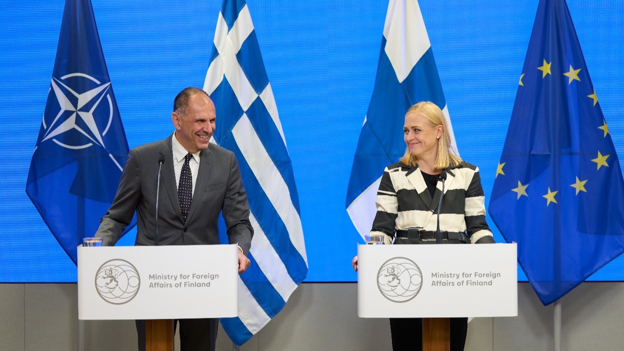Δηλώσεις Υπουργού Εξωτερικών, Γιώργου Γεραπετρίτη, μετά το πέρας της συνάντησής του με την Υπουργό Εξωτερικών της Φινλανδίας, Elina Valtonen (Ελσίνκι, 09.10.2025)